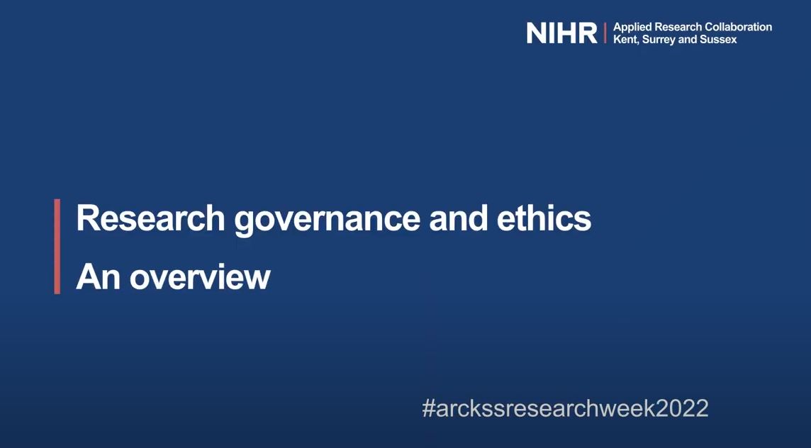 <?php echo VIDEO: Research Governance and Ethics – an overview; ?> News Item Intro Image