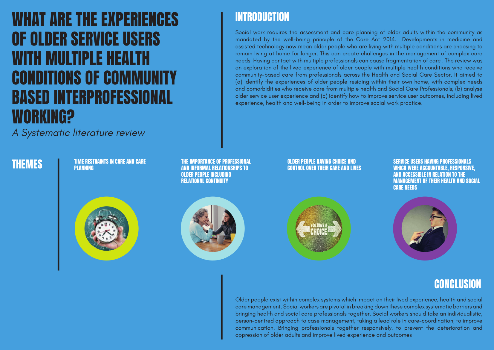 What are the experiences of older service users with multiple health conditions of community based interprofessional working? - Sarah Fullylove Thumbnail