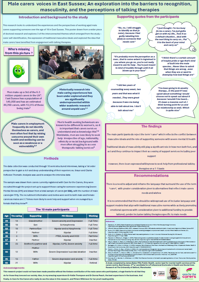 Male carers voices in East Sussex, Baker, J. Thumbnail